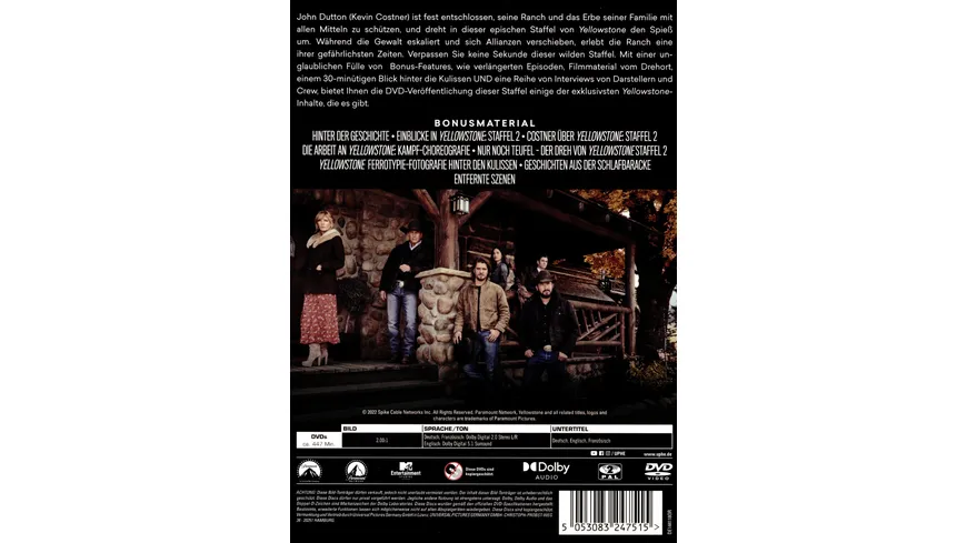 Yellowstone - Staffel 2  [4 DVDs]