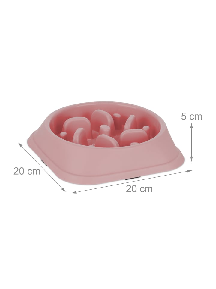 relaxdays Anti Schling Napf in Rosa - 500 ml günstig kaufen onesize