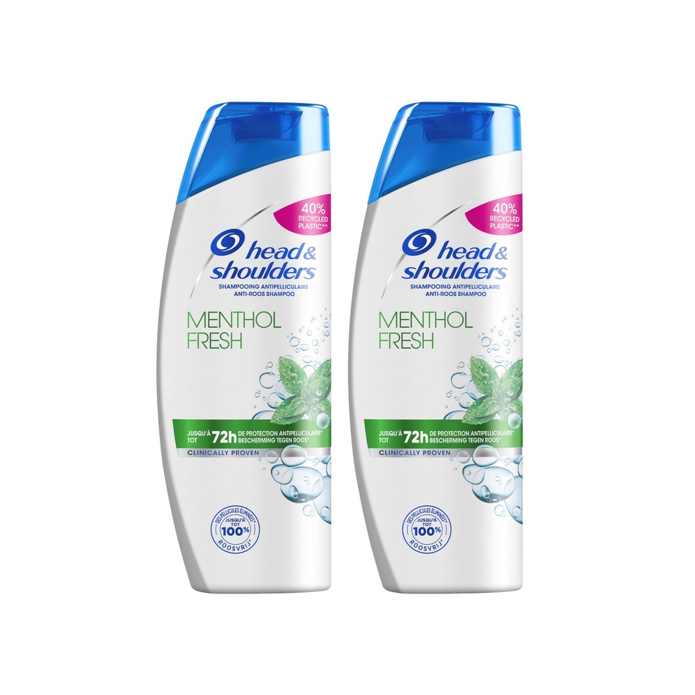 head & shoulders Head & Shoulders Menthol Fresh Shampoing, 2x285ml Shampoing
