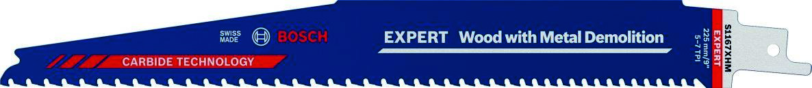 Bosch Blue Accessories 2608900398 Expert «Tre med metallriving» S 1167 XHM bajonettsagblad 1 stk.