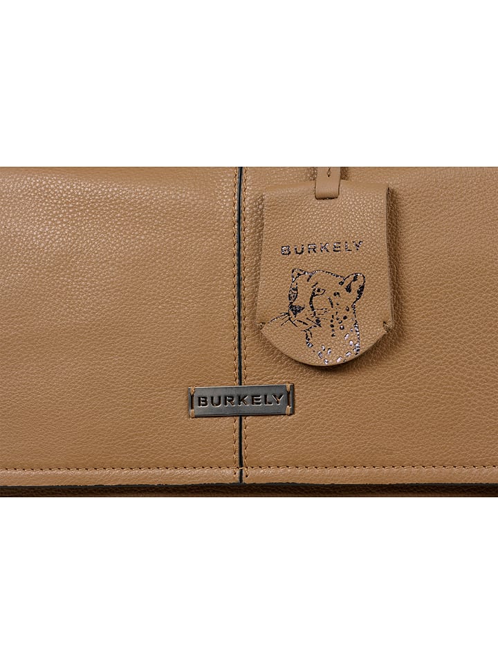 Burkely Leder-Schultertasche in Hellbraun - (B)40 x (H)28 x (T)10 cm günstig kaufen onesize