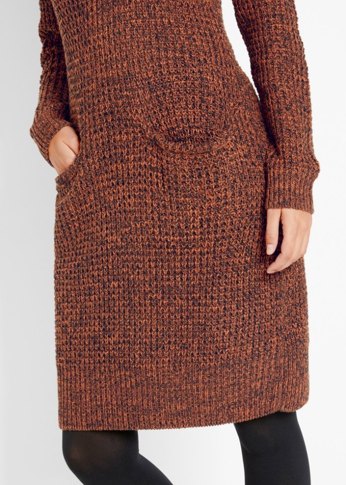 Strickkleid mit Kapuze