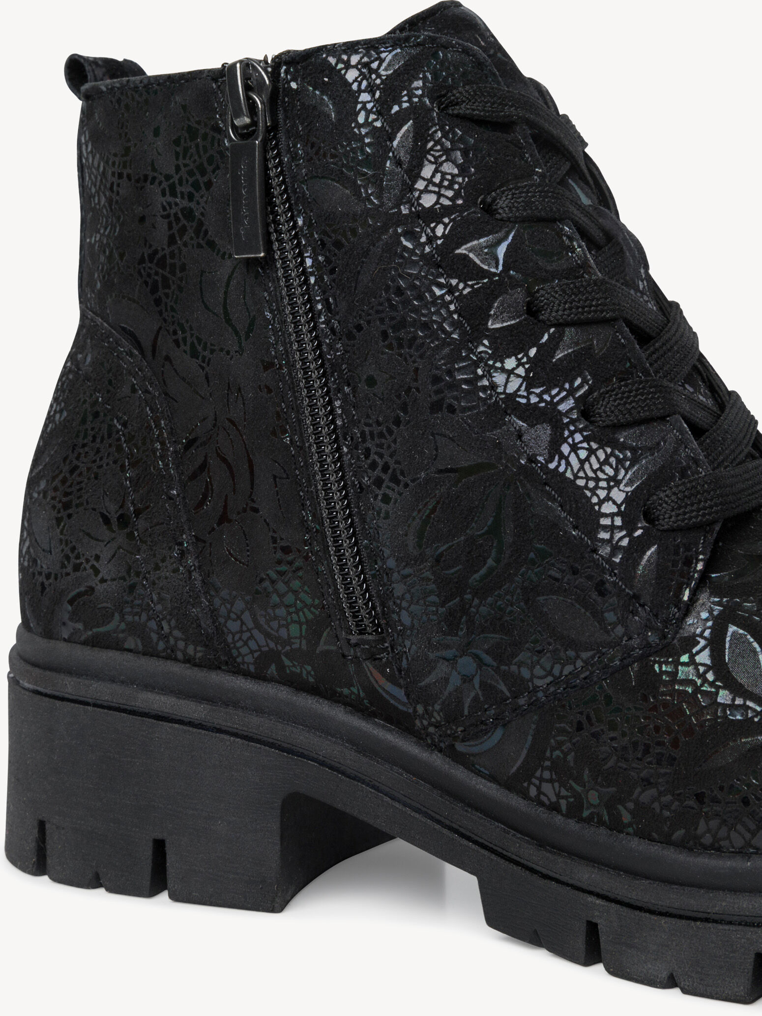 Bottine en cuir - noir
