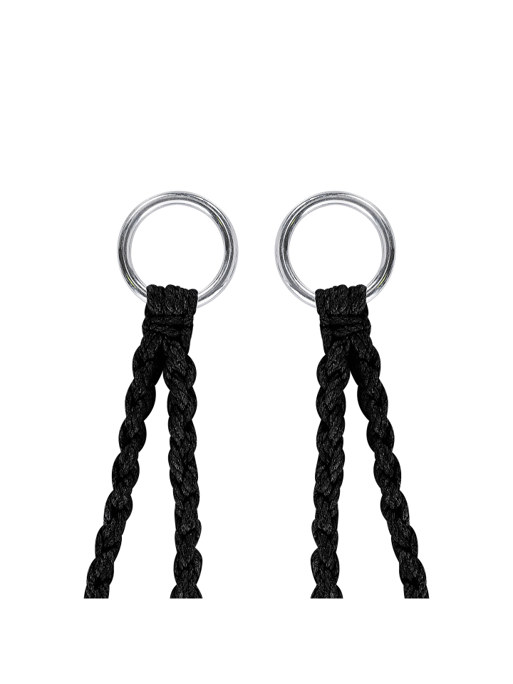 Beliani Hängesessel GABELLA in Schwarz - (W) 61 x (H) 107 x (L) 61 cm günstig kaufen onesize