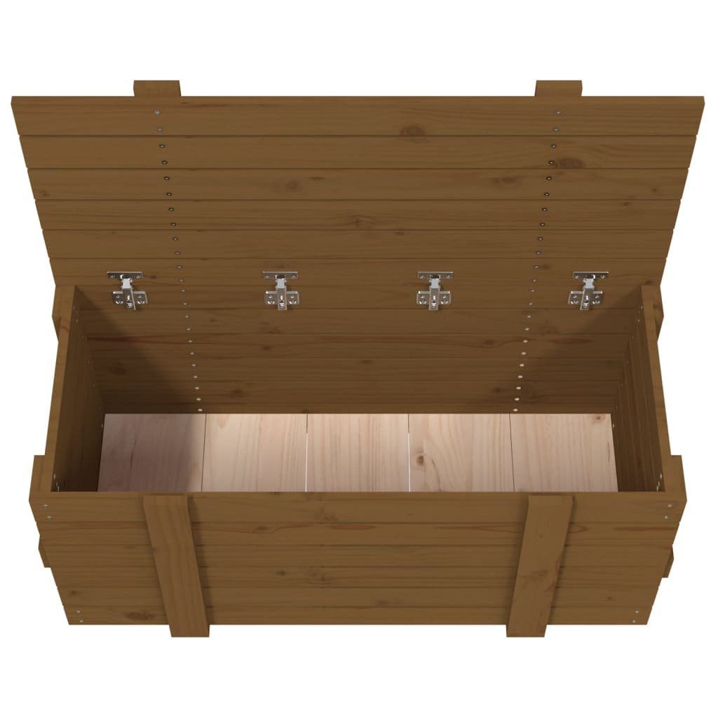 vidaXL Aufbewahrungsbox Truhe Honigbraun 91x40,5x42 cm Massivholz Kiefer (1 St)