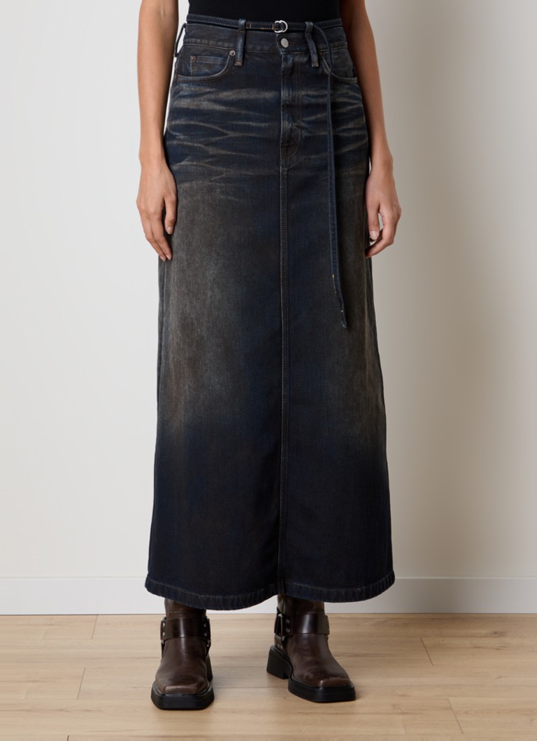 Φούστα μίντι με ζώνη από οργανικό βαμβάκι Acne Studios