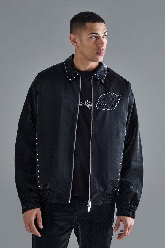 Oversize PU-Bomberjacke