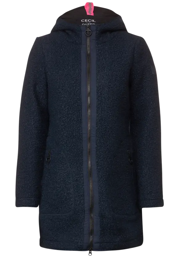 CECIL Mantel in Curly Wolloptik