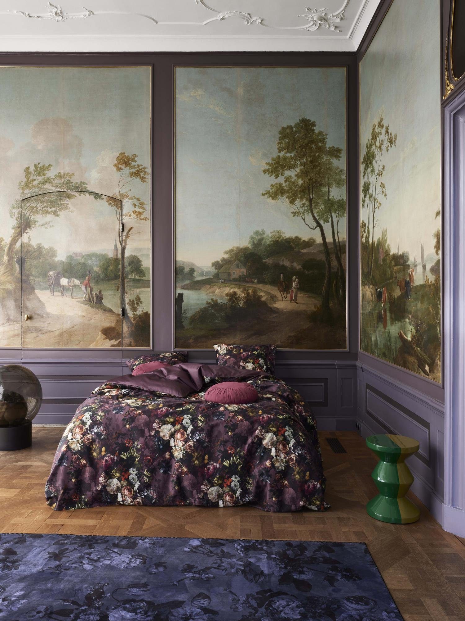 Bettwäsche Karli, Essenza, Satin, 2 teilig, mit floralem Muster