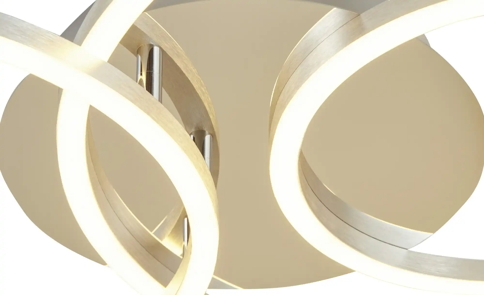 Meisterleuchten LED-Deckenleuchte, Aluminium gebürstet, 3-Kreise