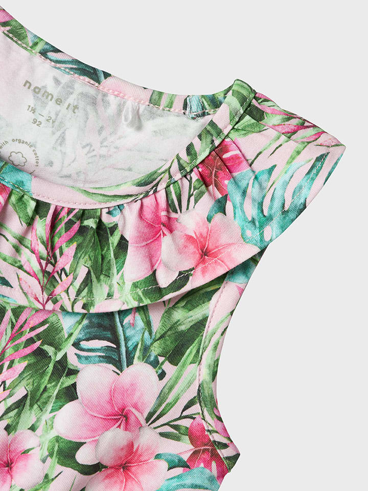 name it Kleid in Grün/ Rosa günstig kaufen