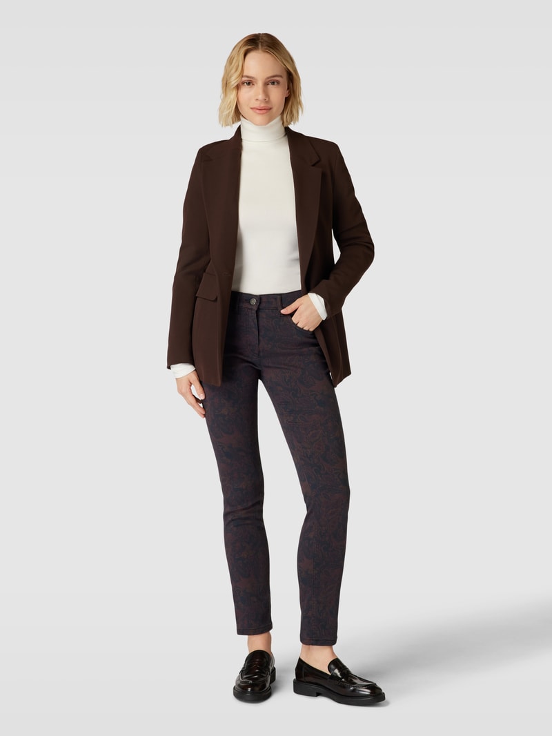Jeans im 5-Pocket-Design Modell 'TWIGGY' in dunkelbraun