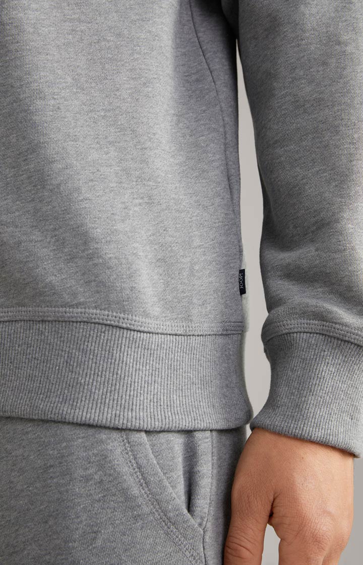 Hoodie Samuel in Grau meliert