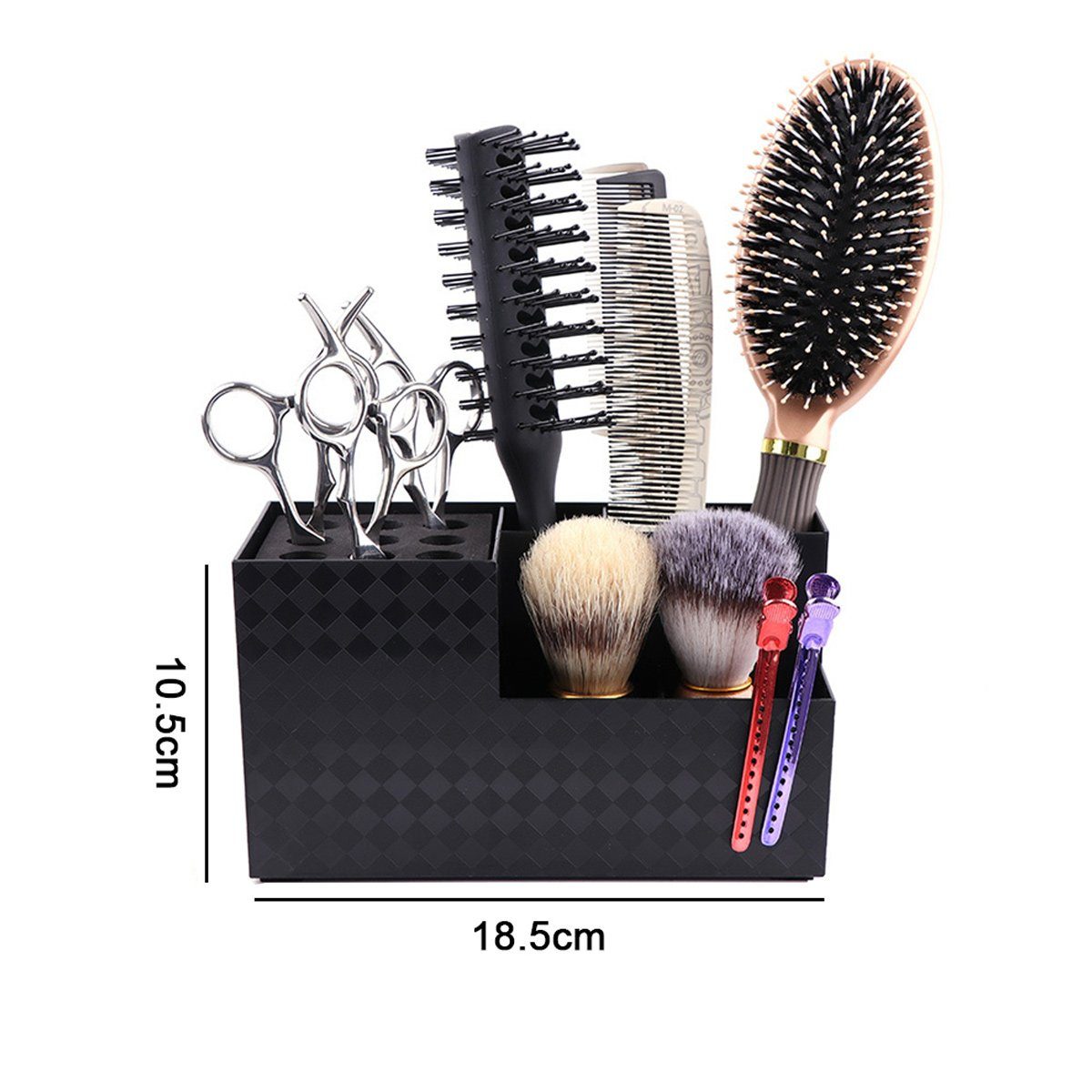 ZmdecQna Kosmetikkoffer Friseurwerkzeuge Aufbewahrungsbox für Hairstyling Kämme Bürsten