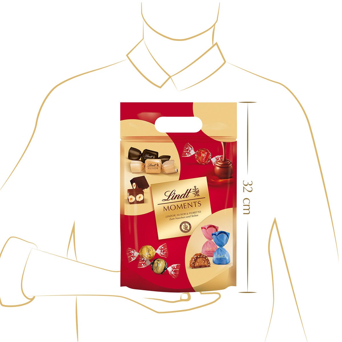 Lindt Moment XL Beutel, 750g