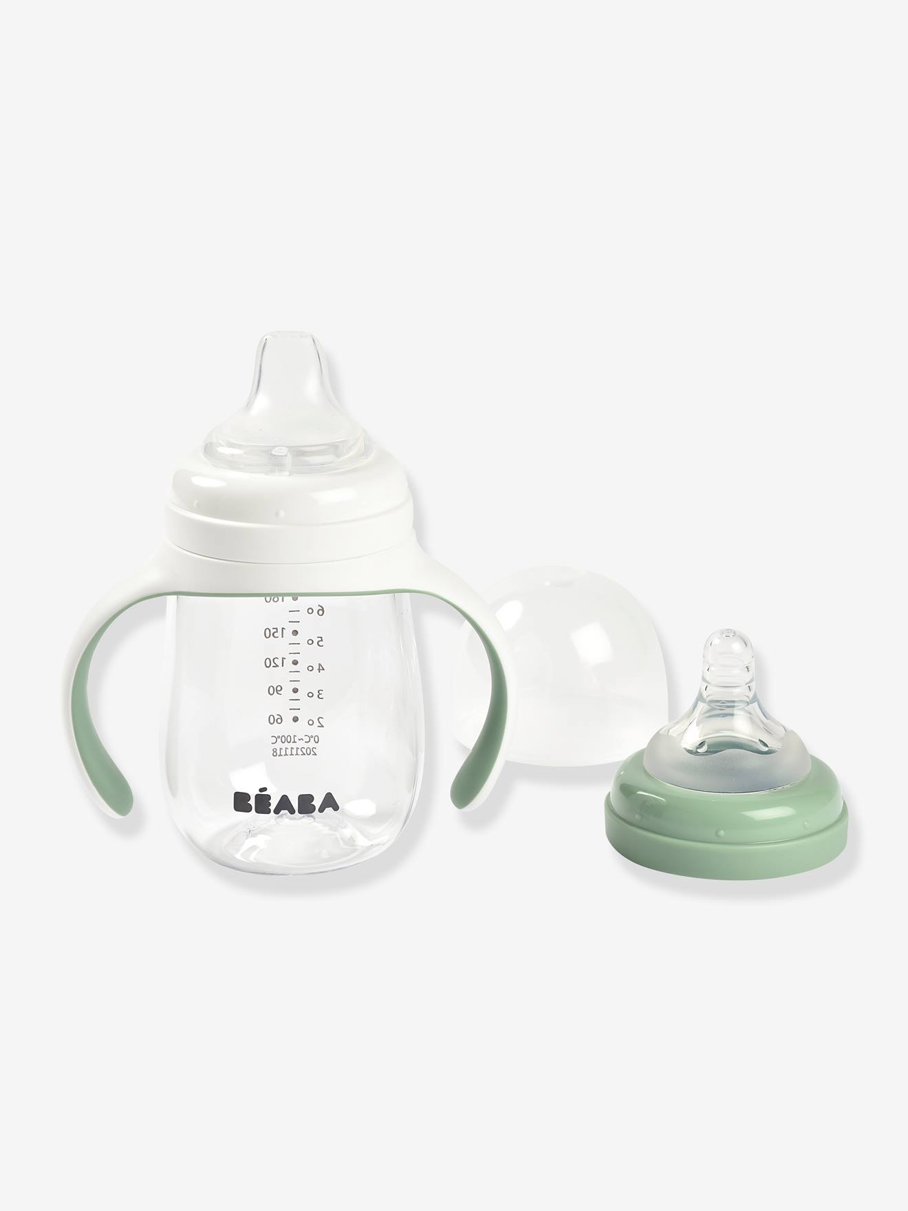 Biberon d'apprentissage 2 en 1 (210 ml) BEABA bleu