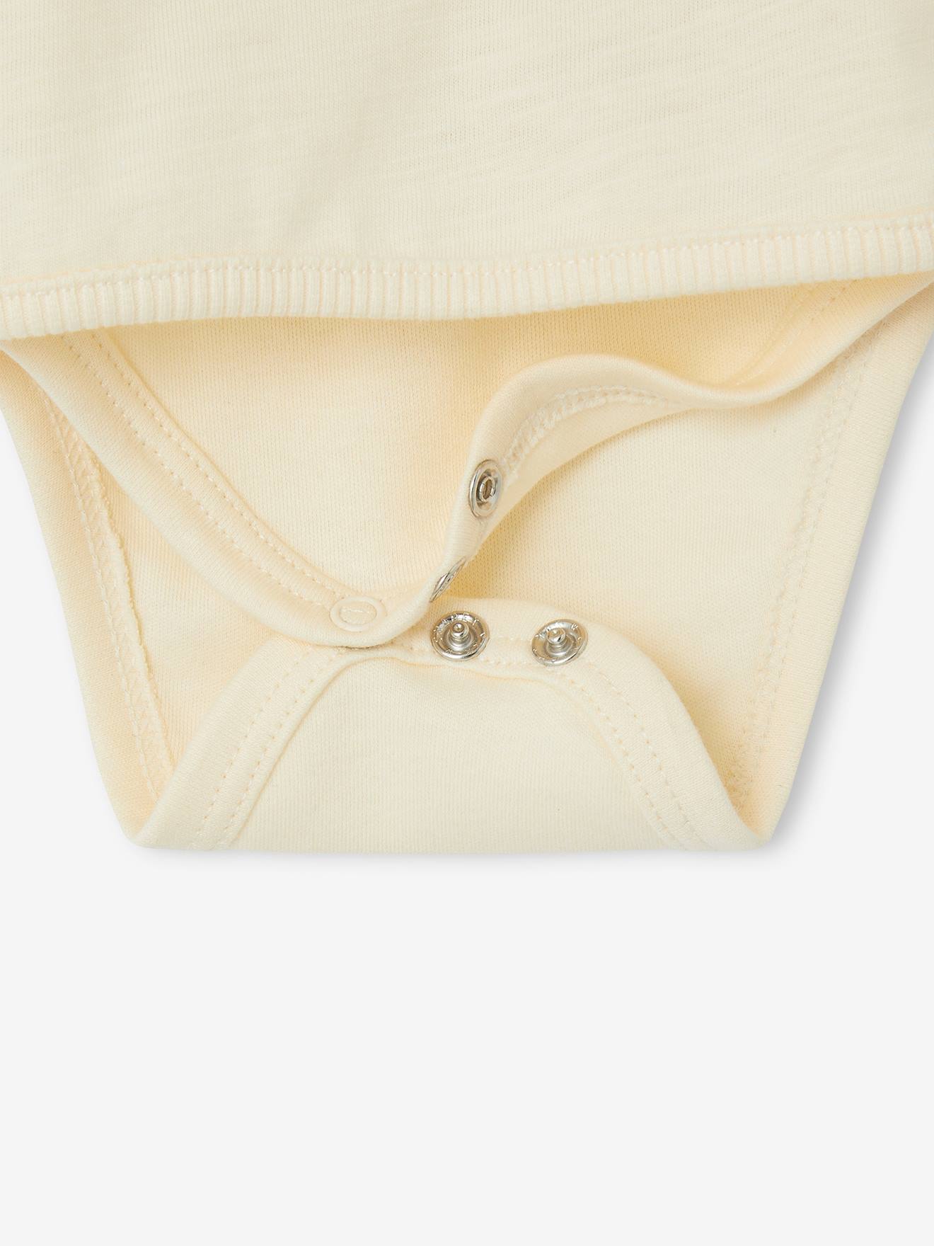 Vertbaudet Baby Shirtbody aus Bio-Baumwolle - wollweiß