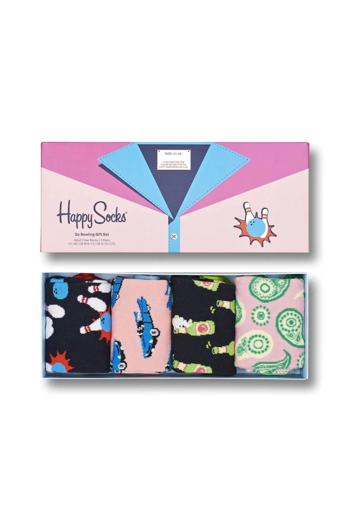 Happy Socks  4er-Pack Go Bowling-Socken-Geschenkset