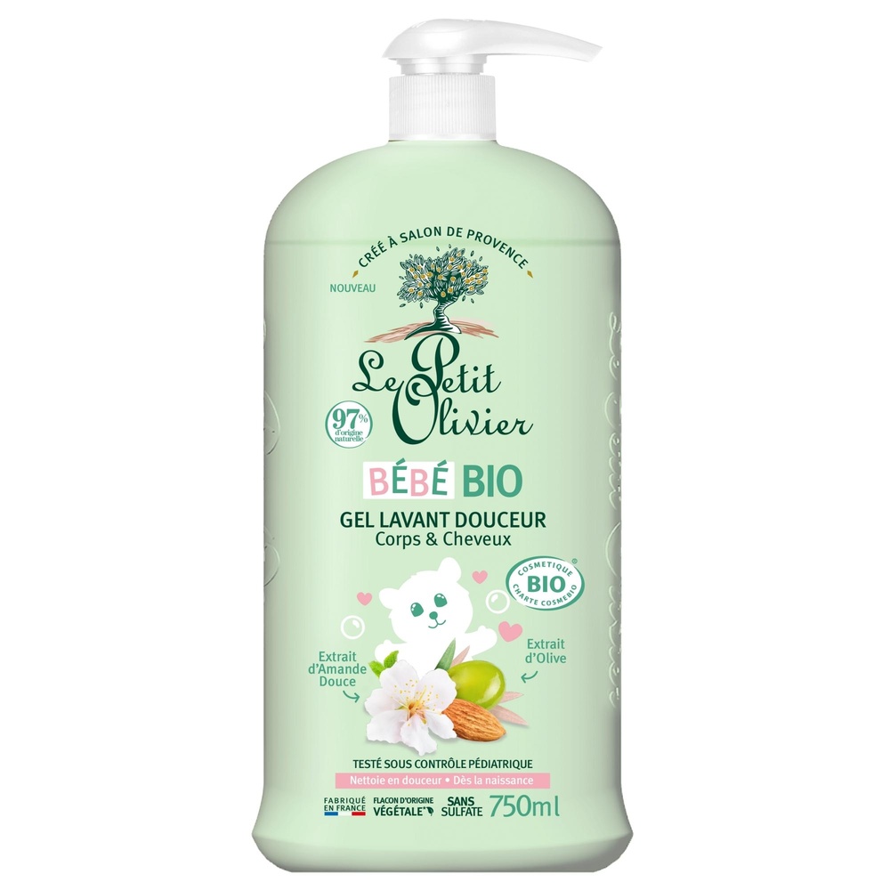 le petit olivier Gel Lavant Douceur Corps & Cheveux BébéCertifié BIO Gel Lavant - Bébé Bio