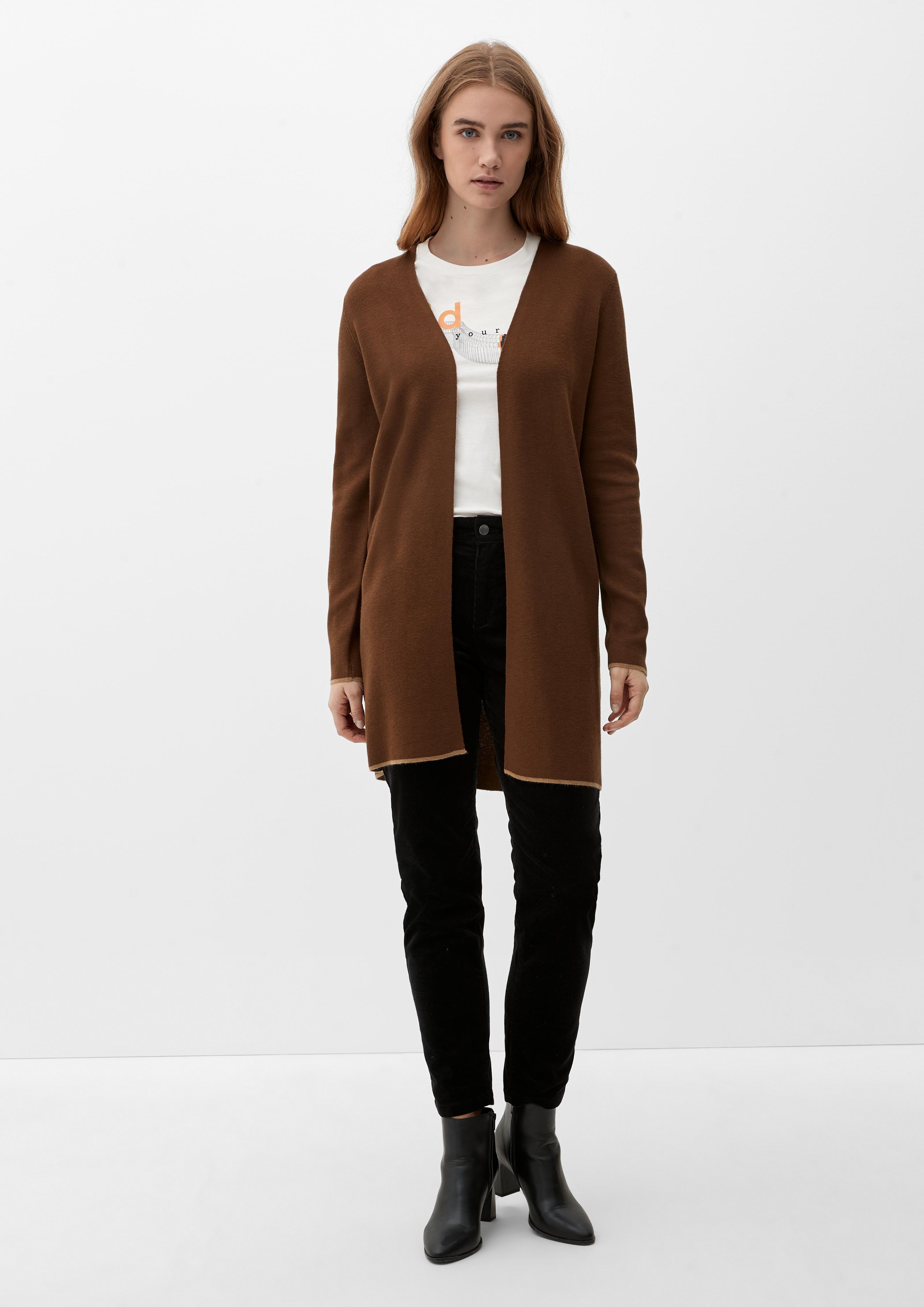 Langer Double Face-Cardigan  2121682-8764