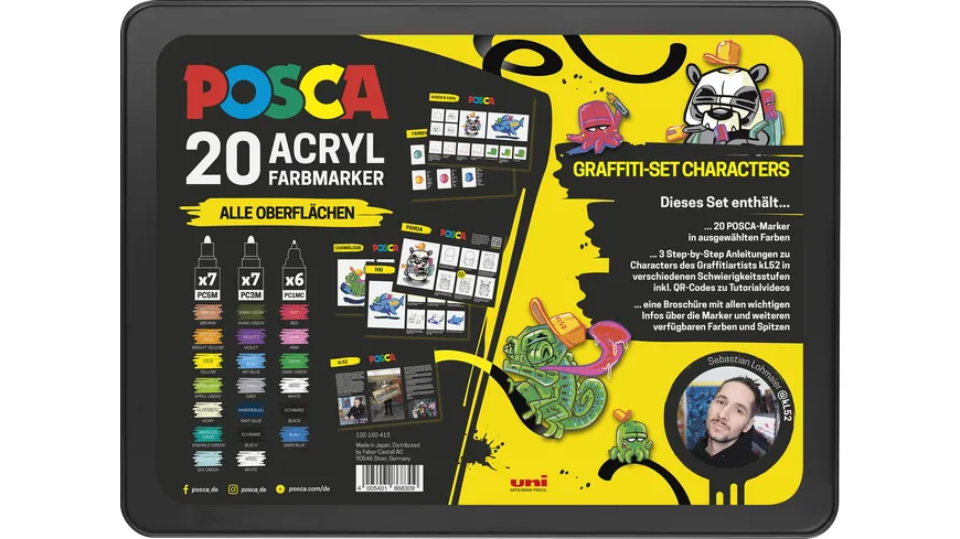 POSCA Marker 20er Set inkl. Anleitungen 100-160-413