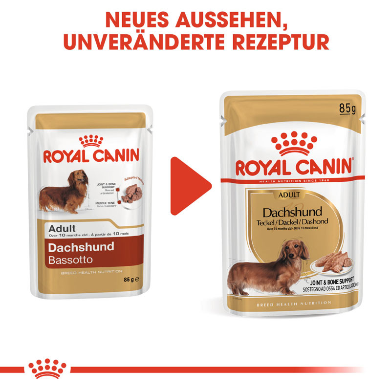 ROYAL CANIN Hundenassfutter ROYAL CANIN Dachshund Adult Mousse 12x85g