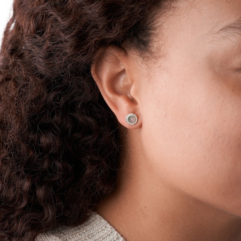 Fossil Boucles d'oreilles à fermoir à poussette Pierre Boucles d'oreilles
