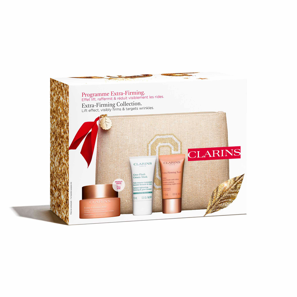 Clarins Coffret Extra Firming Jour - Mes essentiels anti-rides & fermeté Coffret Noël Soins visage anti-âge, anti-rides dès 40 ans
