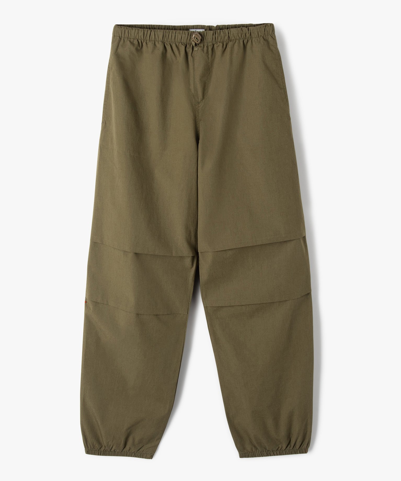 Pantalon parachute fille coupe large resserré aux chevilles kaki | GEMO
