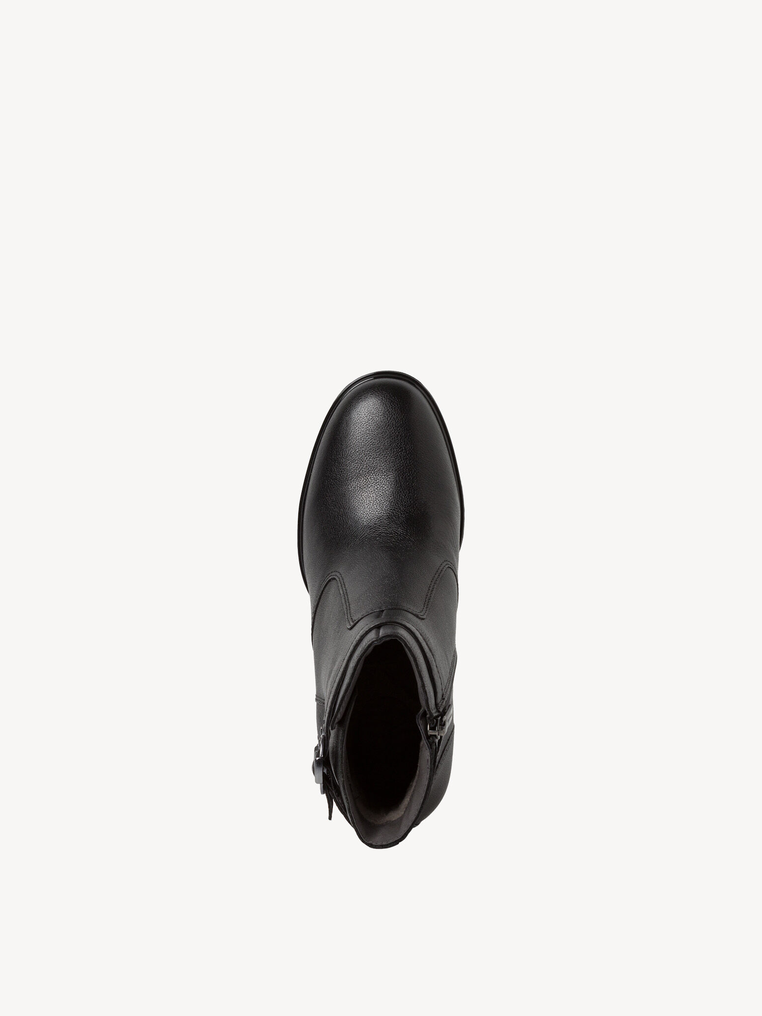 Bottine en cuir - noir