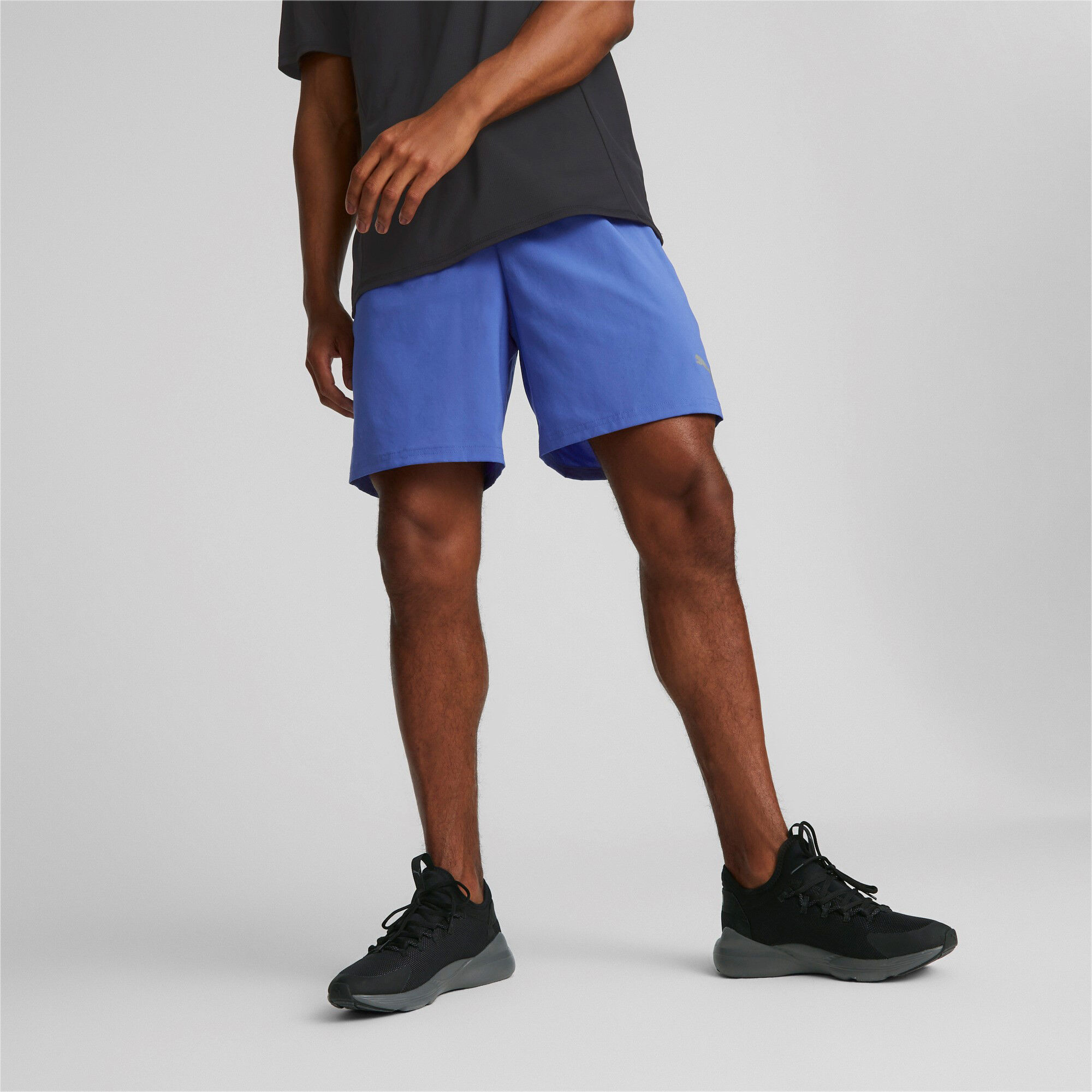 Run Favorite 2in1 Shorts Herren - Blau, Schwarz