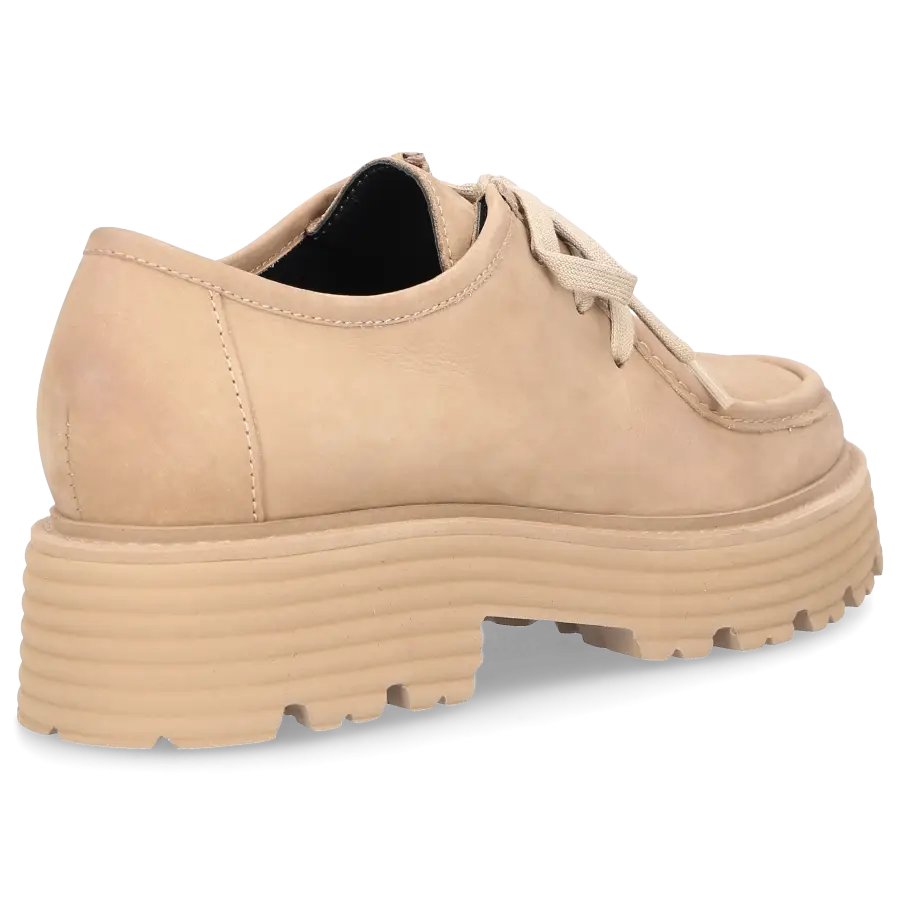 305 SOBE - Schnürer ORLY Nubukleder - beige