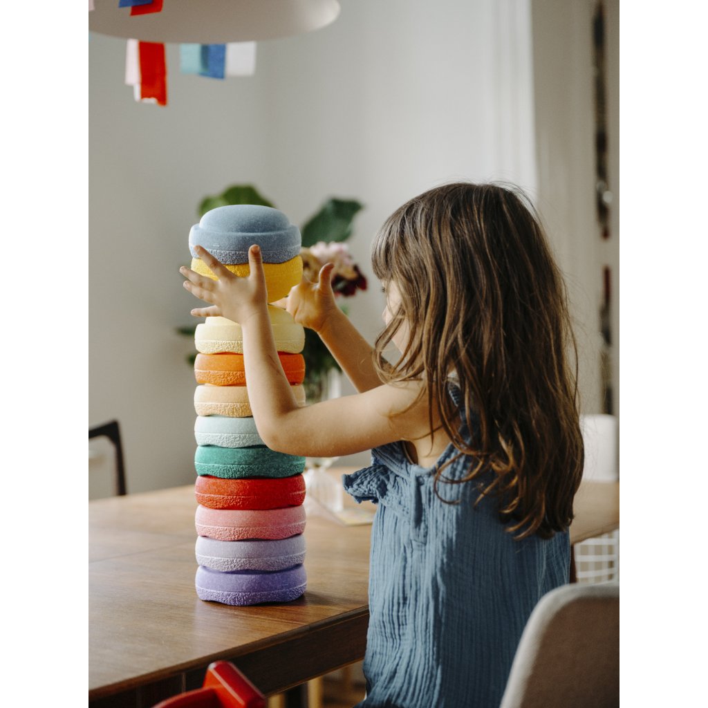 ​​Stapelstein Mini Rainbow Pastel, 6 Stk.