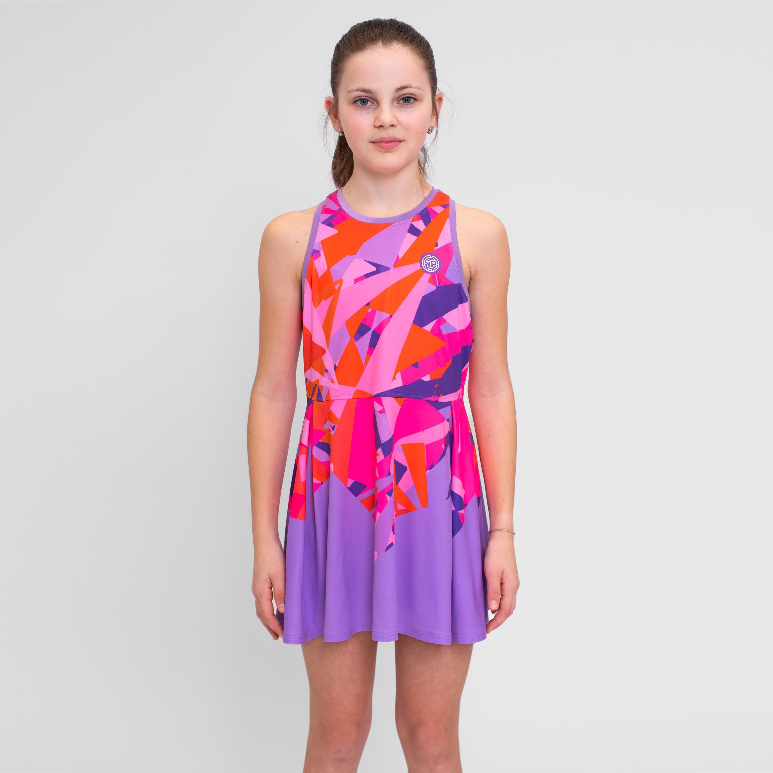 Spike Kleid Mädchen - Lila, Pink