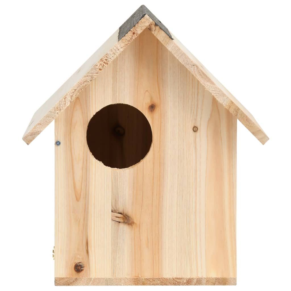 vidaXL Vogelhaus Eichhörnchenhaus Tanne Massivholz 26x25x29 cm Holz