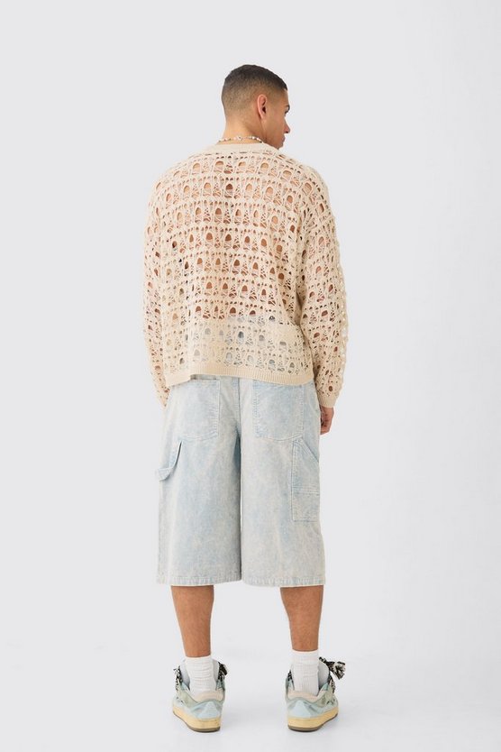 Kastiger Oversize Strickpullover