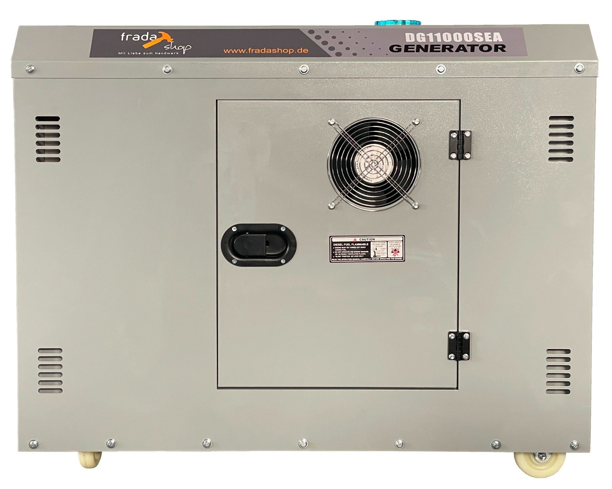 fradashop Stromerzeuger Silent Diesel Generator AVR/ATS/FB 10kVA