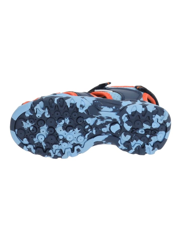 Geox Sandalen in Blau/Orange günstig kaufen
