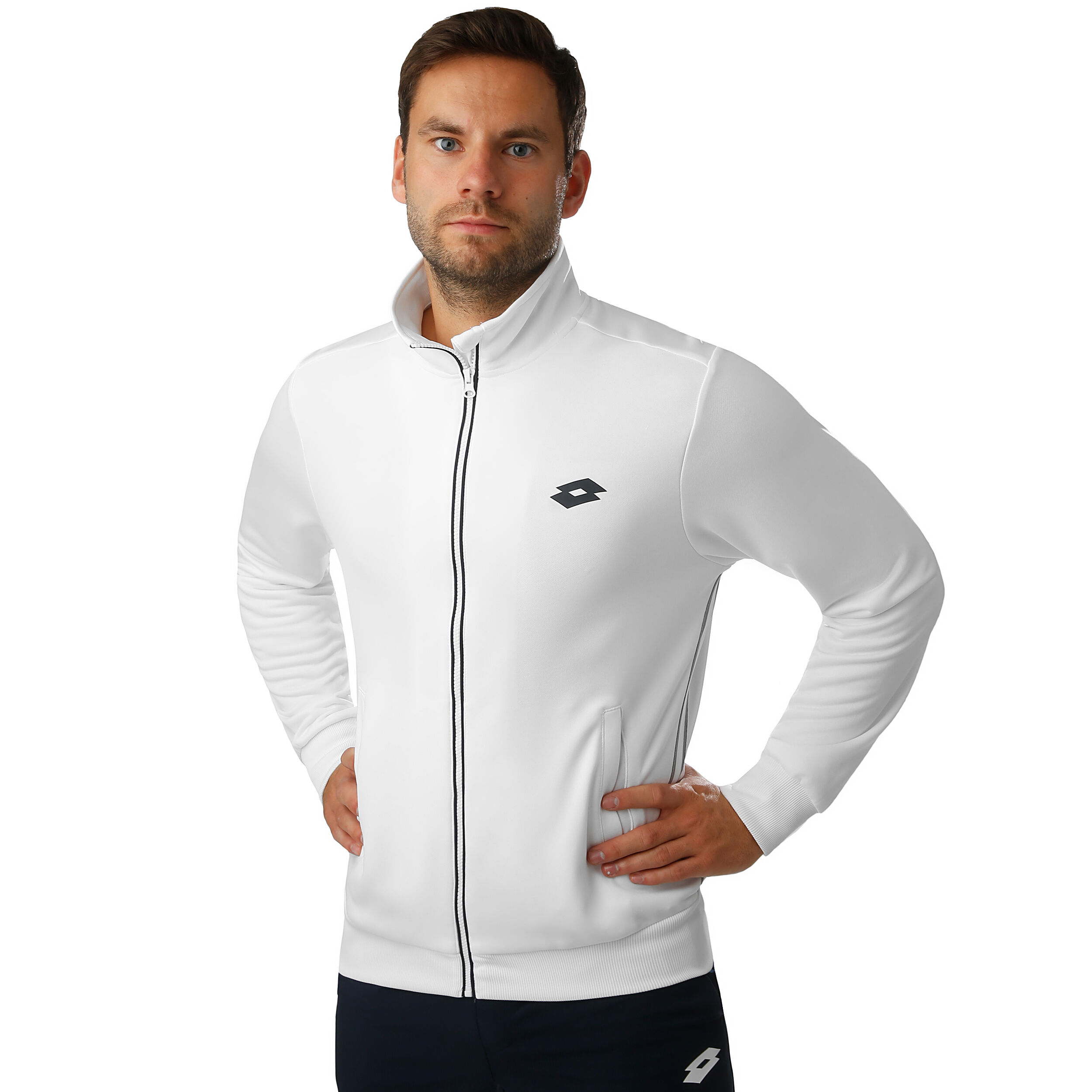 Teams PL Trainingsjacke Herren - Weiß, Dunkelgrau