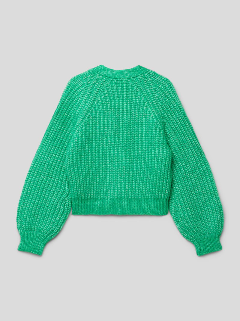 Cardigan mit Knopfverschluss in weiß