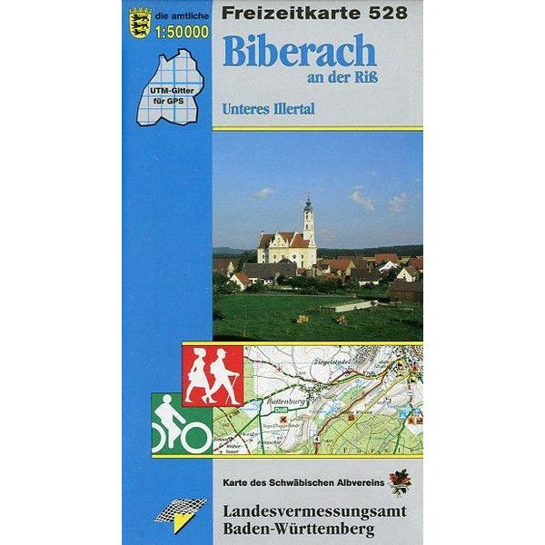 LGL BW 50 000 Freizeit Biberach an der Riß. Unteres Illertal - Wanderkarte