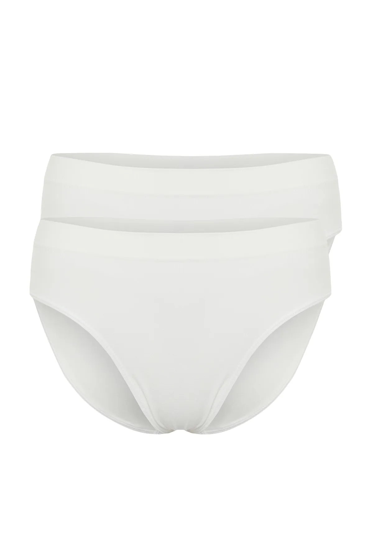 Trendyol Collection  Ecru 2er-Pack nahtlose/nahtlose Hipster-Strickhöschen THMAW22KU0013