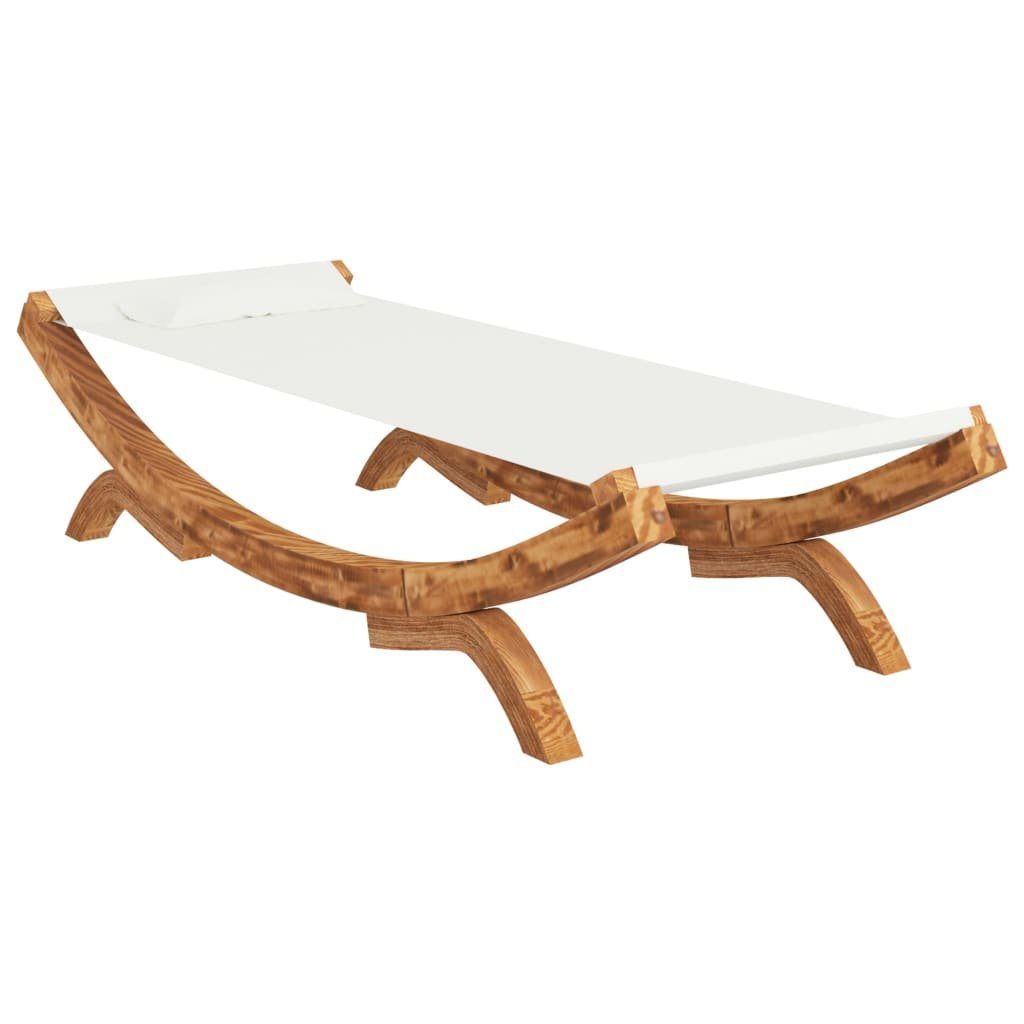 vidaXL Hängematte Hängematte 100x188,5x44 cm Bugholz Massiv Creme