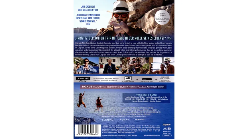 Massive Talent - Limited Mediabook  (4K Ultra HD) (+ Blu-ray)