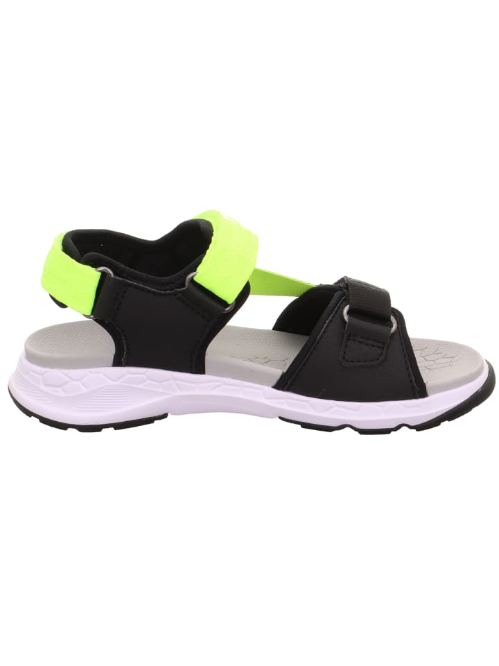 superfit Sandale CRISS CROSS in Schwarz/Gelb günstig kaufen
