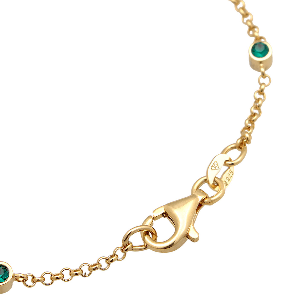 Elli Elli Bracelet Femmes Basic Filigrane Combinable avec cristaux en argent sterling  Bracelet