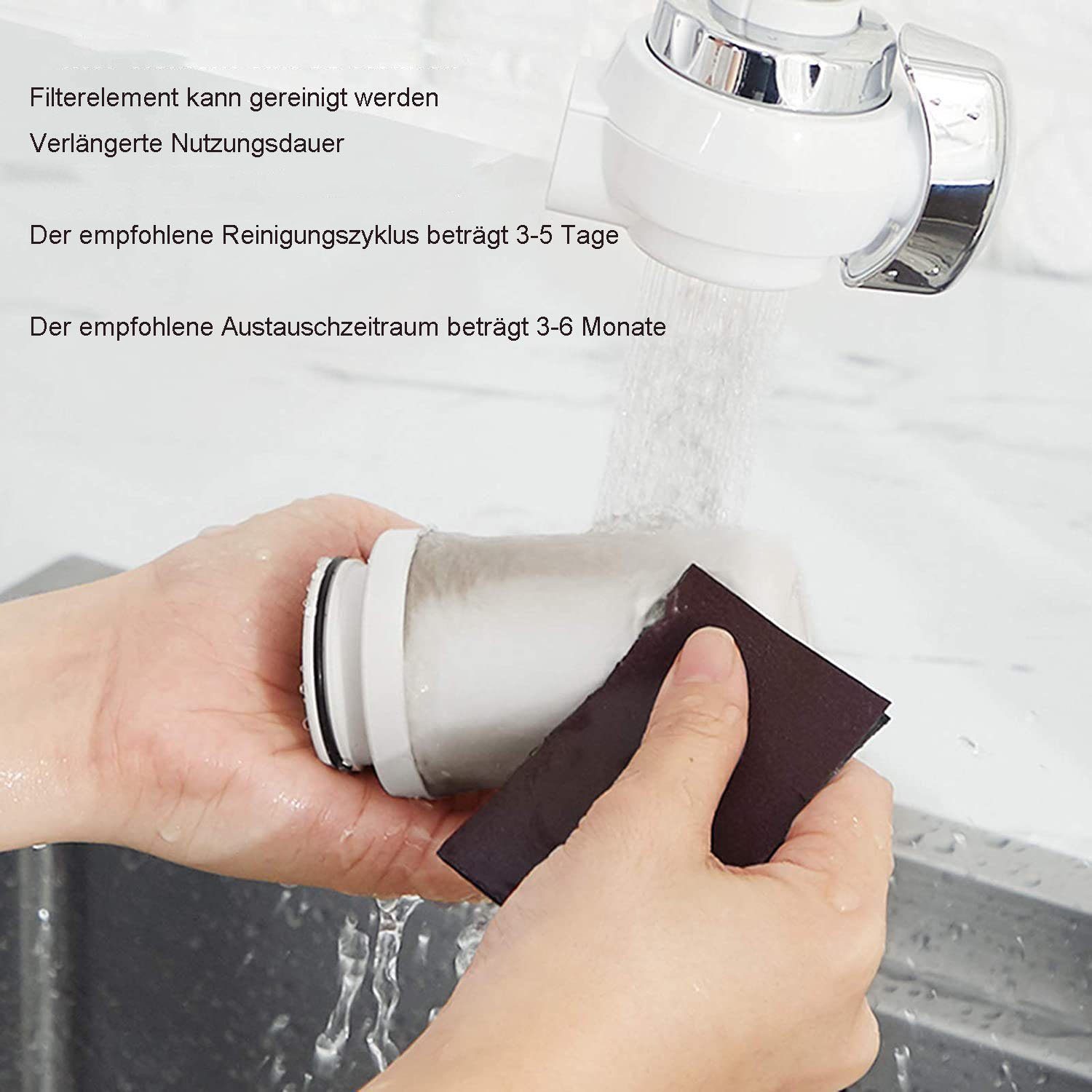 YYV Filterpumpen Wasserfilter Wasserhahn,Filter Für Zuhause,Aktivkohle Wasserfilter (1 St), Für Wasserhahn,Kann Entfernt ​Sand,chwermetalle und Andere Schadstoffe