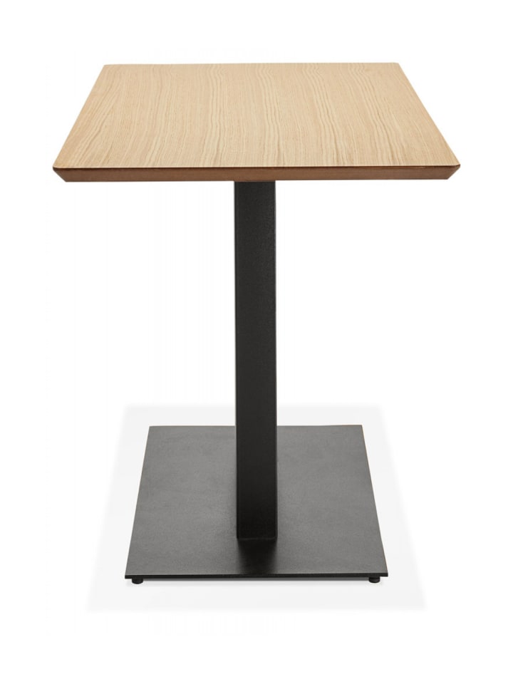 KADIMA DESIGN Esstisch Eichenfinish MDF mit Metallgestell | Designertisch Zumba in Beige günstig kaufen