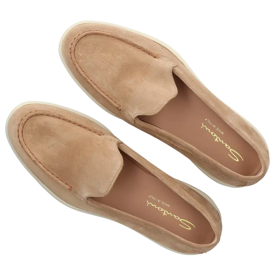 Santoni - Loafer 58856 Veloursleder - braun