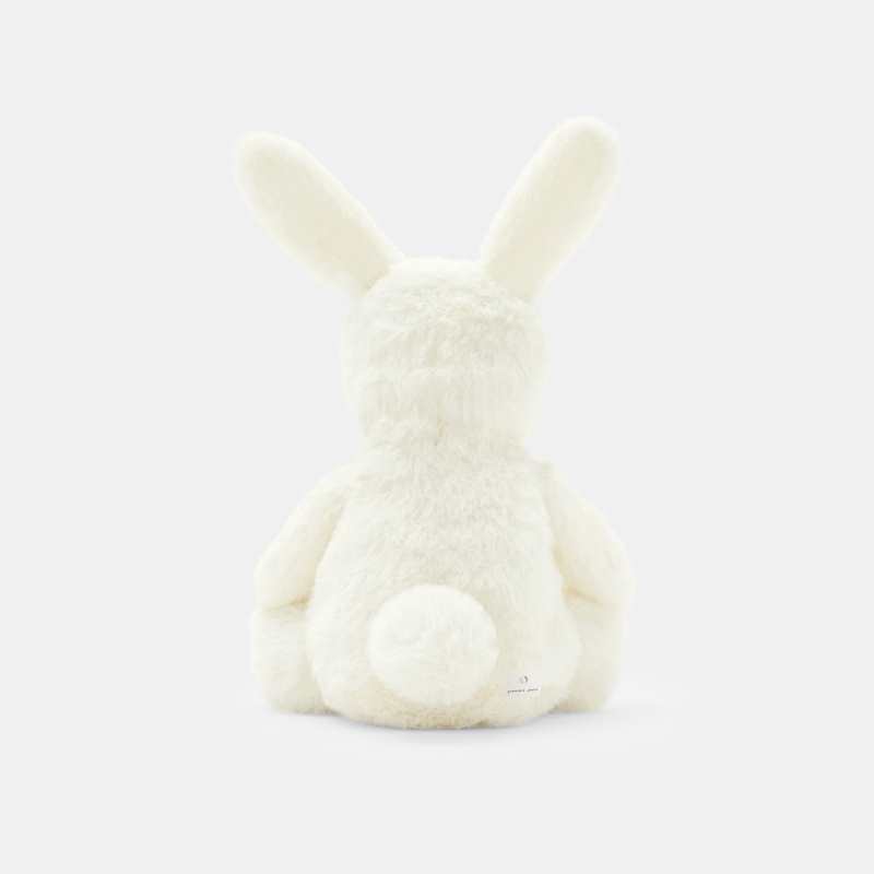 Grand doudou lapin en peluche blanc naissance Absorba